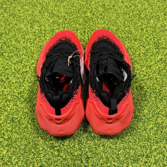 Adidas Trae Young 3 Jr Metal Size 6 Big Kids Scarlet Red Black Bred IF2114 - Picture 4 of 6